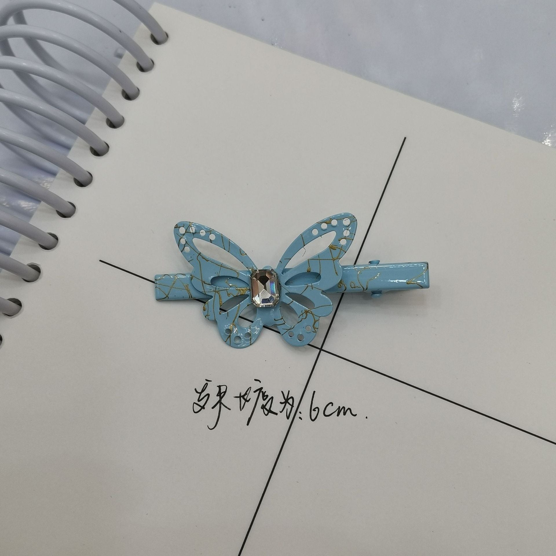 Wholesale Colorful Hollow Metal Butterfly Hairpins